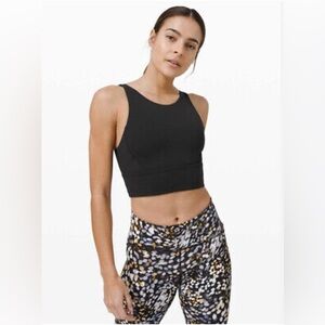 Lululemon Stronger As One Long Line Bra in Black | Size 10